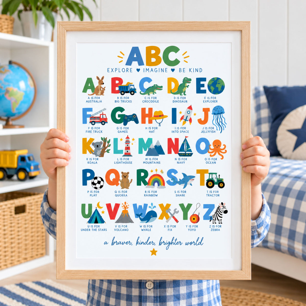 ABC - Explore, Imagine, Be Kind